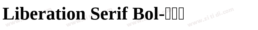 Liberation Serif Bol字体转换